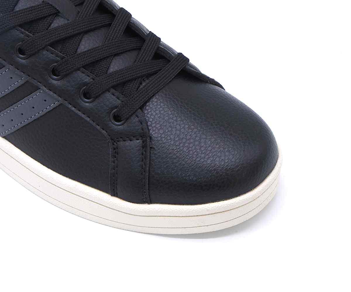 Black Urban Stripe Sneakers