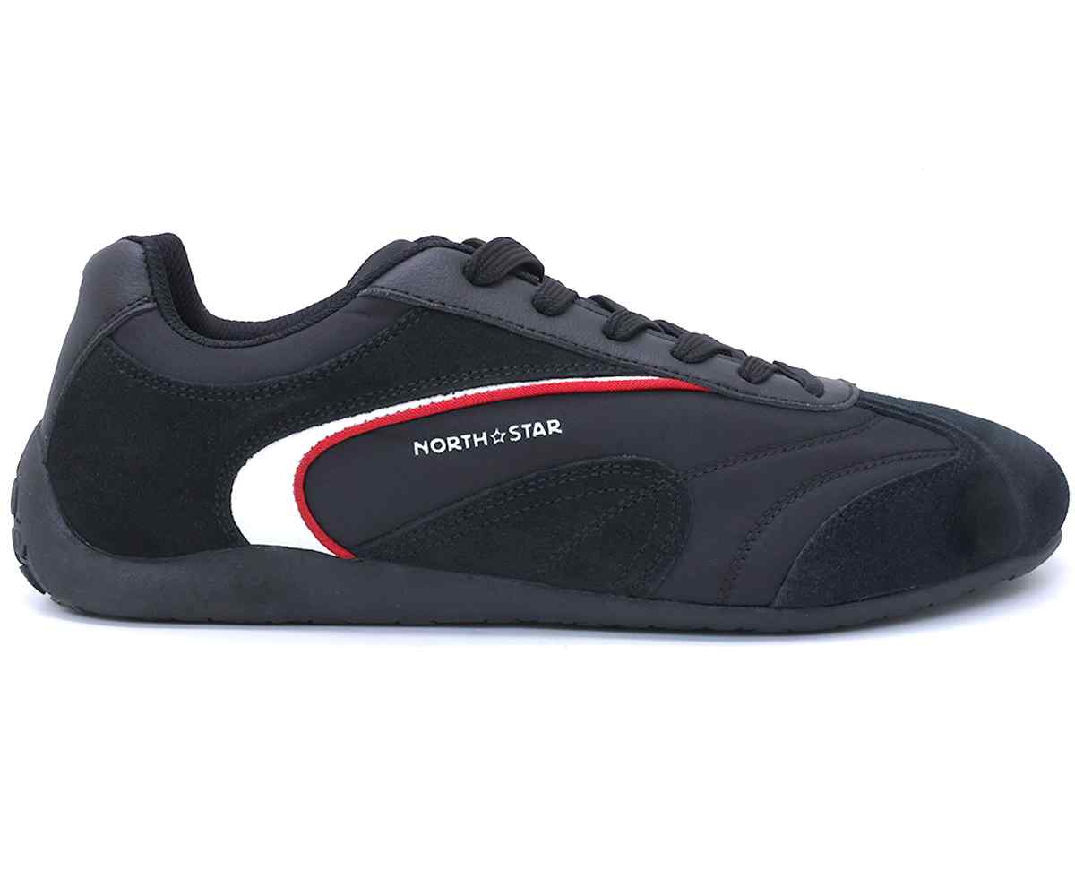 Black Retro Race Sneakers