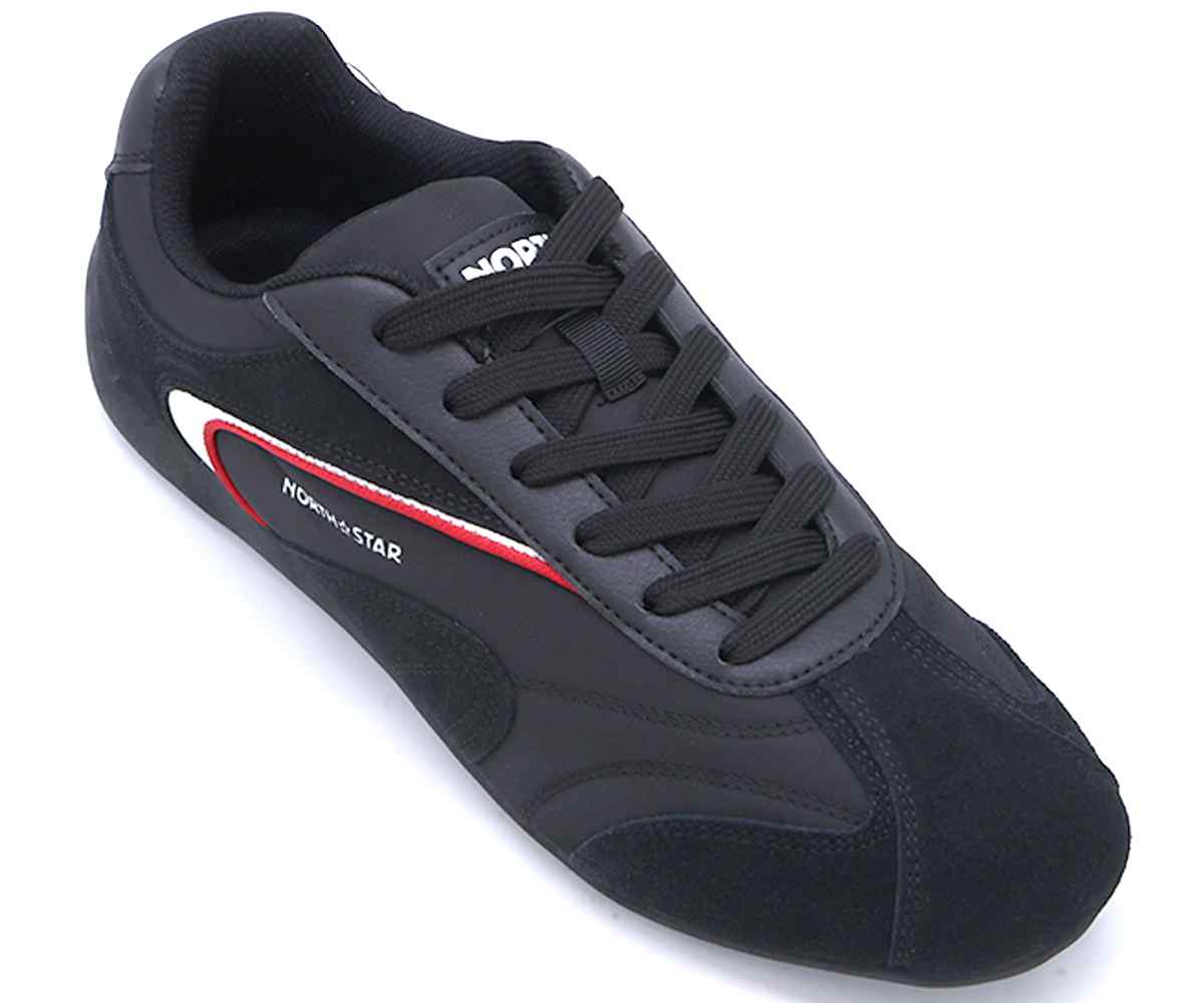 Black Retro Race Sneakers