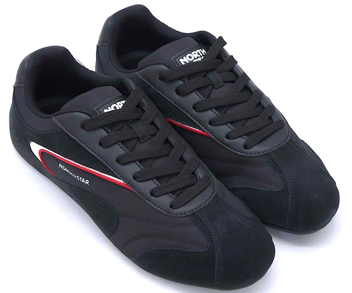 Black Retro Race Sneakers