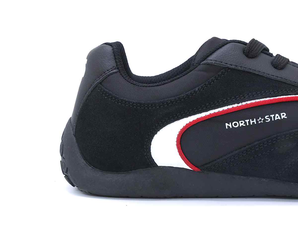 Black Retro Race Sneakers