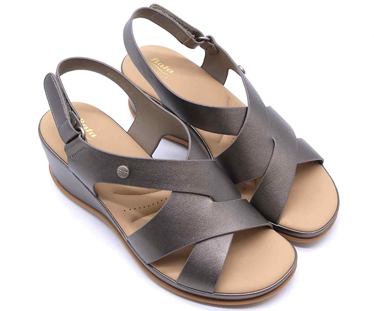 Comfit Soft-Fit Pewter Sandal