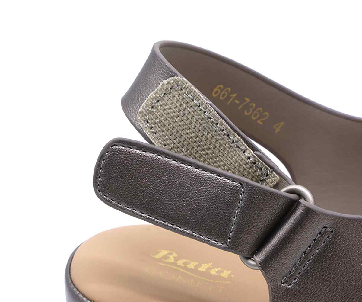 Comfit Soft-Fit Pewter Sandal