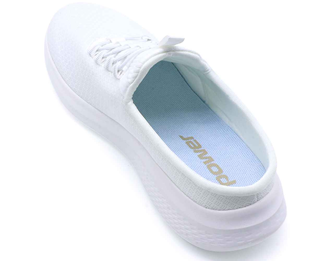 Power All White Clog Sneaker