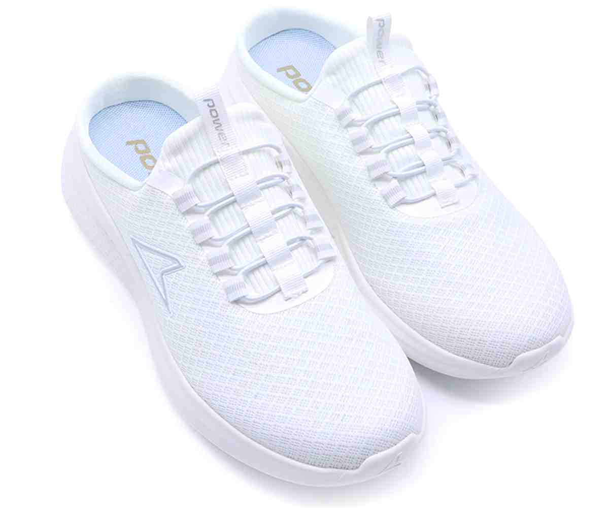 Power All White Clog Sneaker