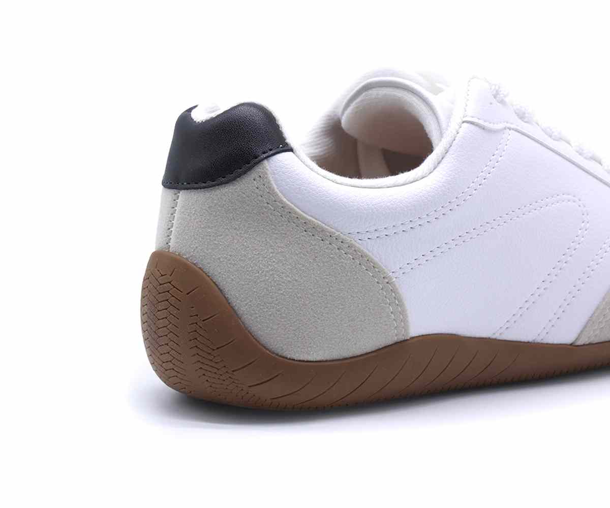 Br White Slim Gum Trainers