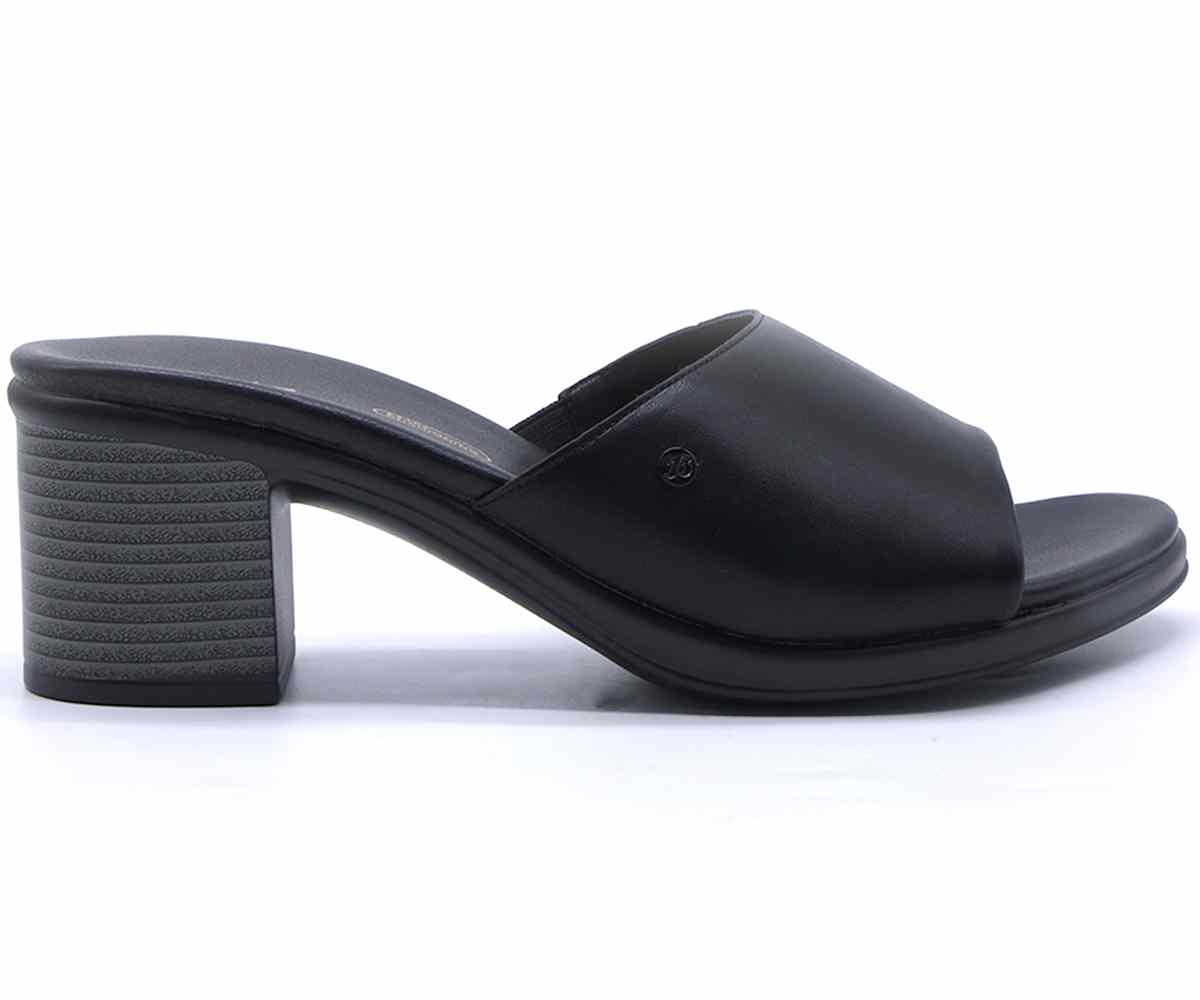 Comfit Black Block Mules