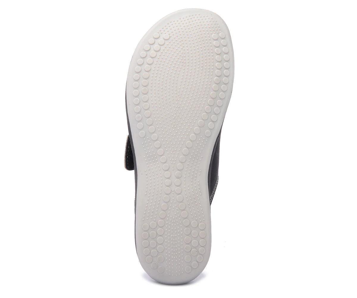 Comfit Black Velcro Slides