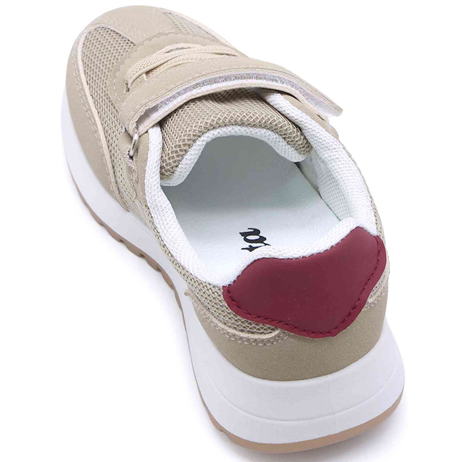 Baby Beige & Red Trainers