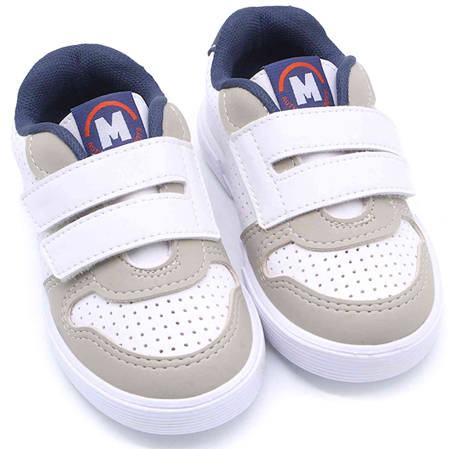 BR Baby White Velcro Trainers
