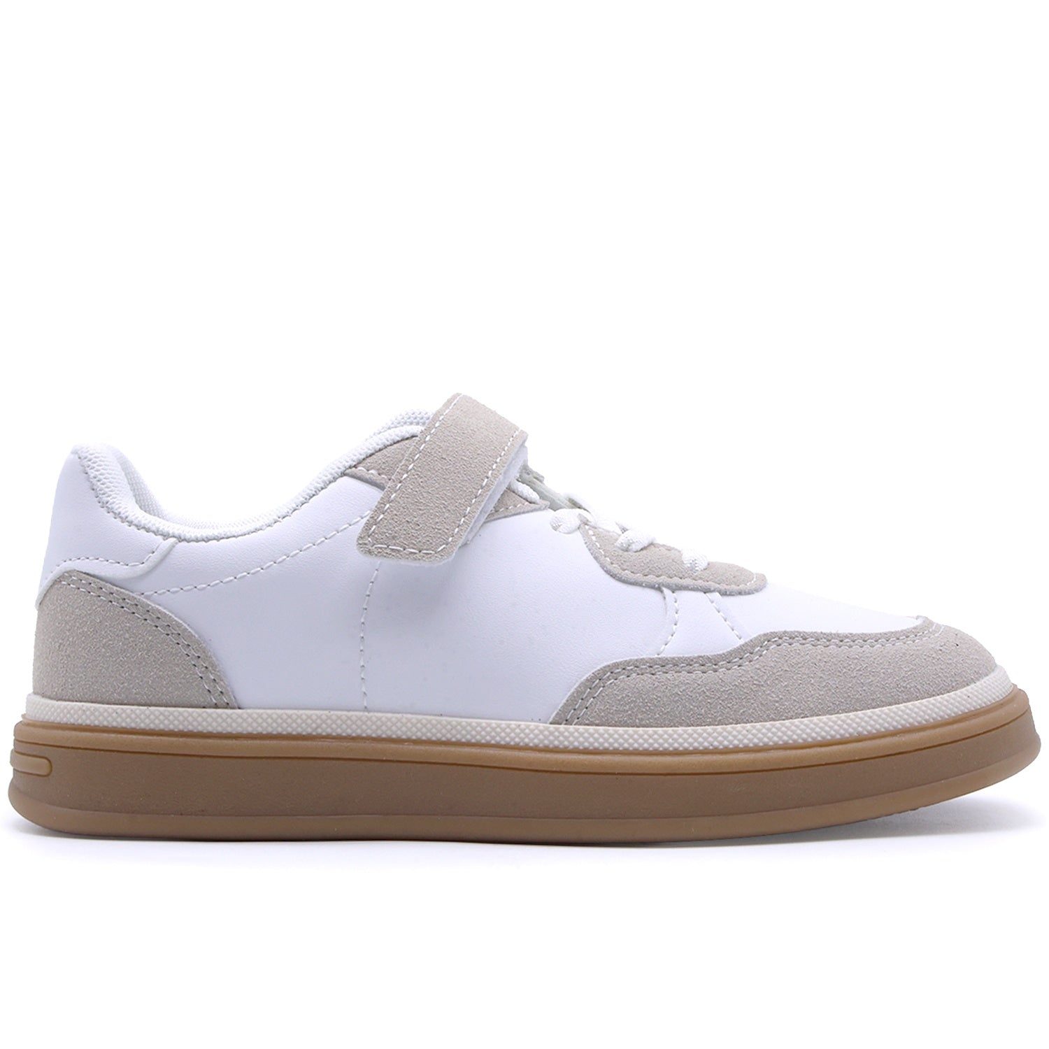 Kids White Gum Trainers