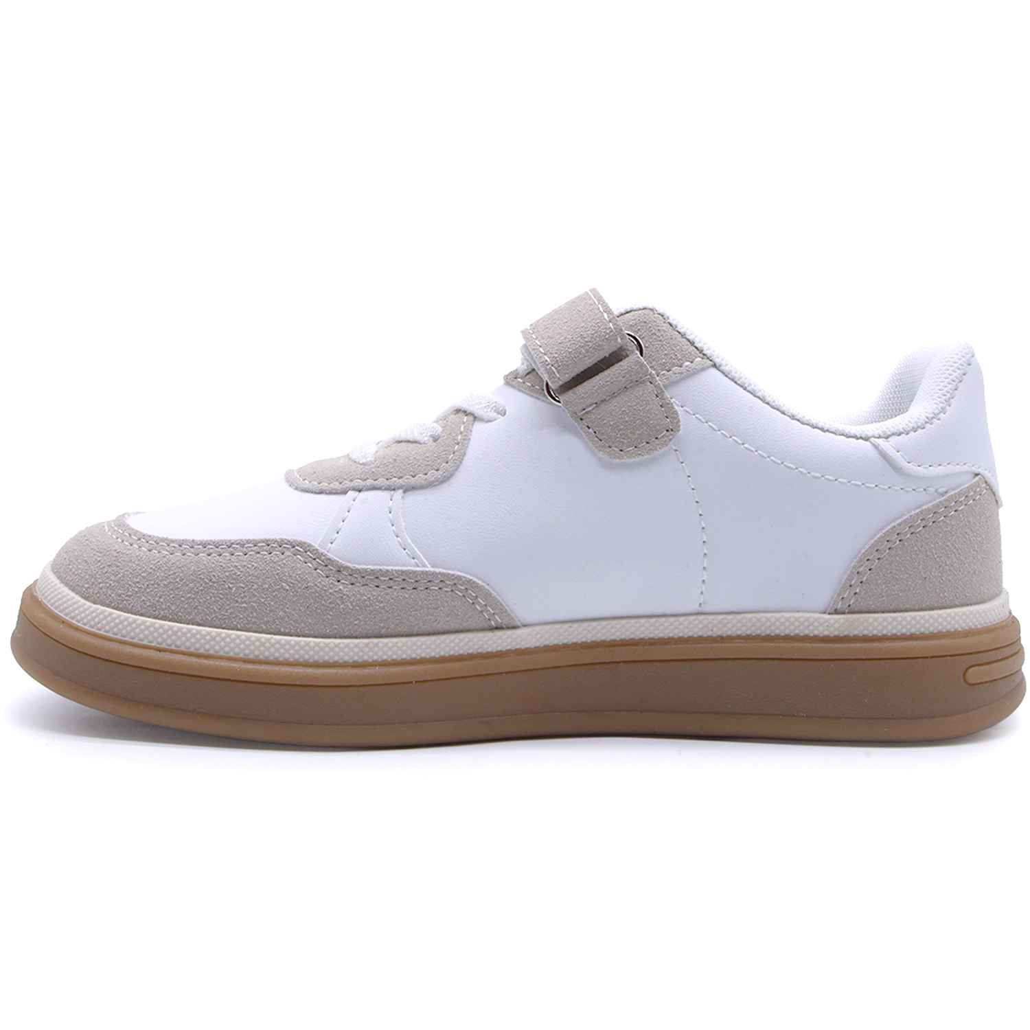 Kids White Gum Trainers