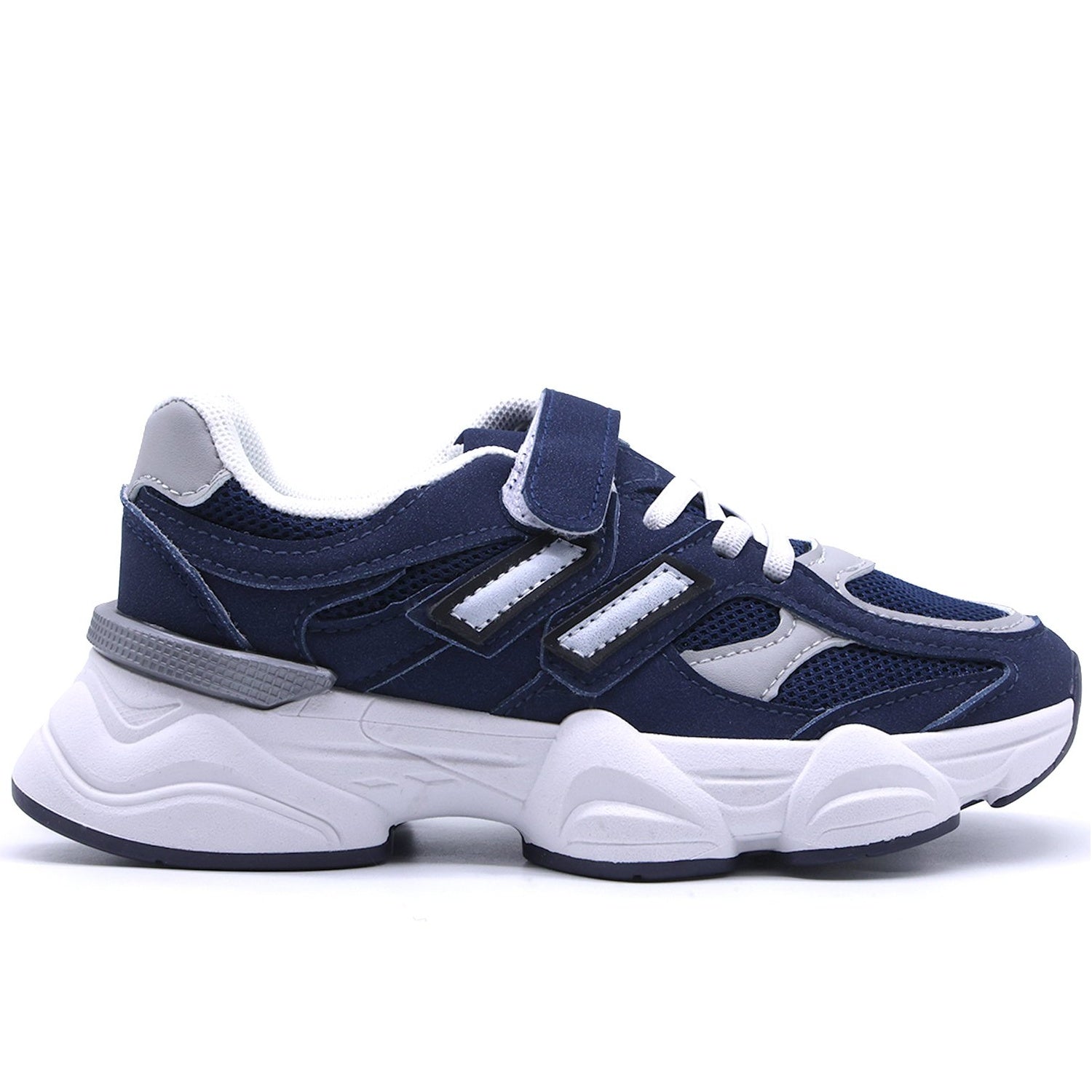 Kids Chunky Navy Trainers