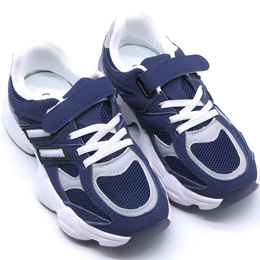 Kids Chunky Navy Trainers