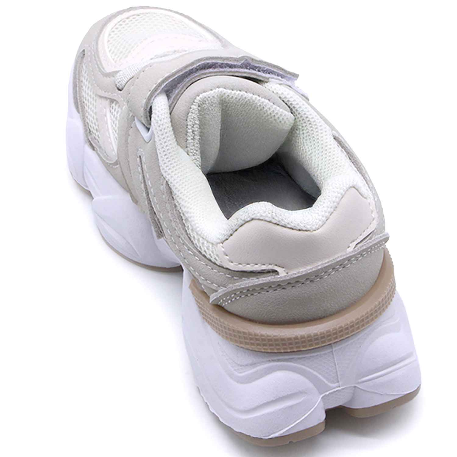 Kids Chunky Beige Trainers