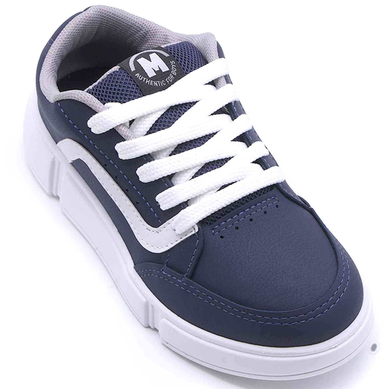 BR Navy Contrast Trainers