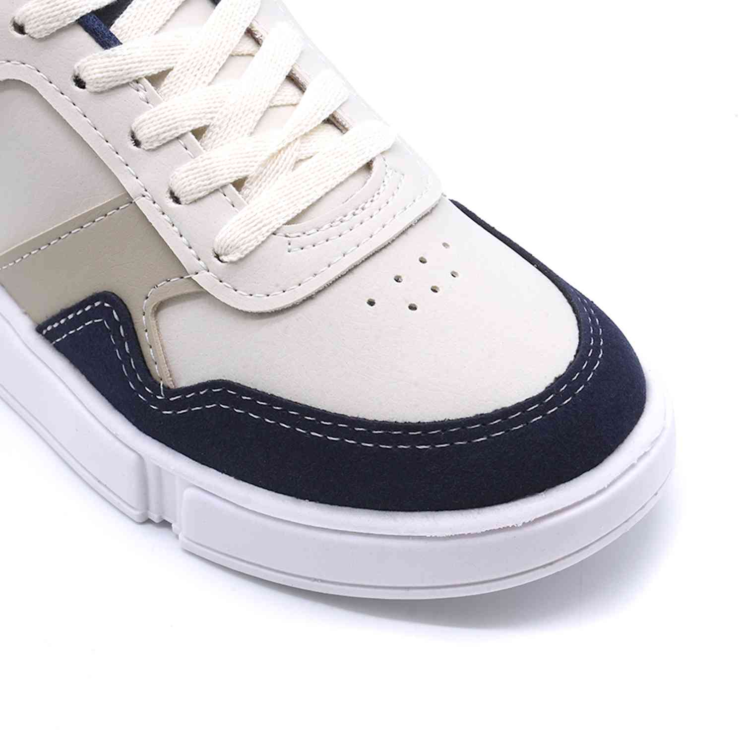 BR Beige & Navy Trainers