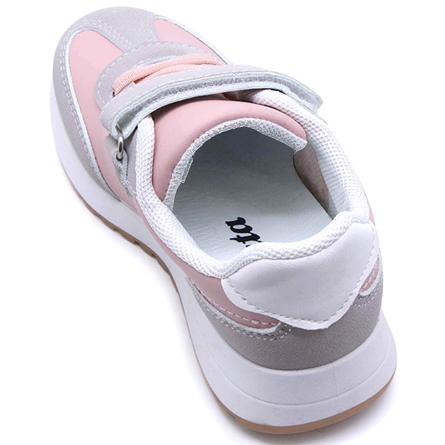 Girls Pink & Grey Trainers
