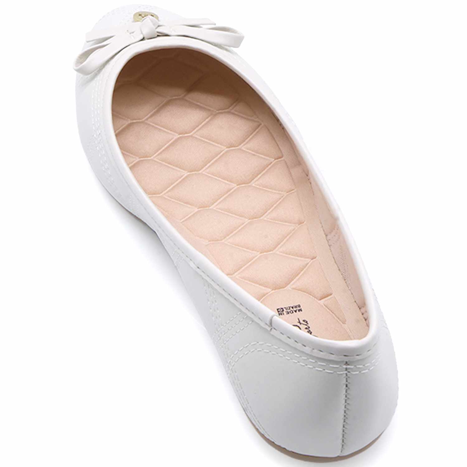 BR White Bow Ballerina