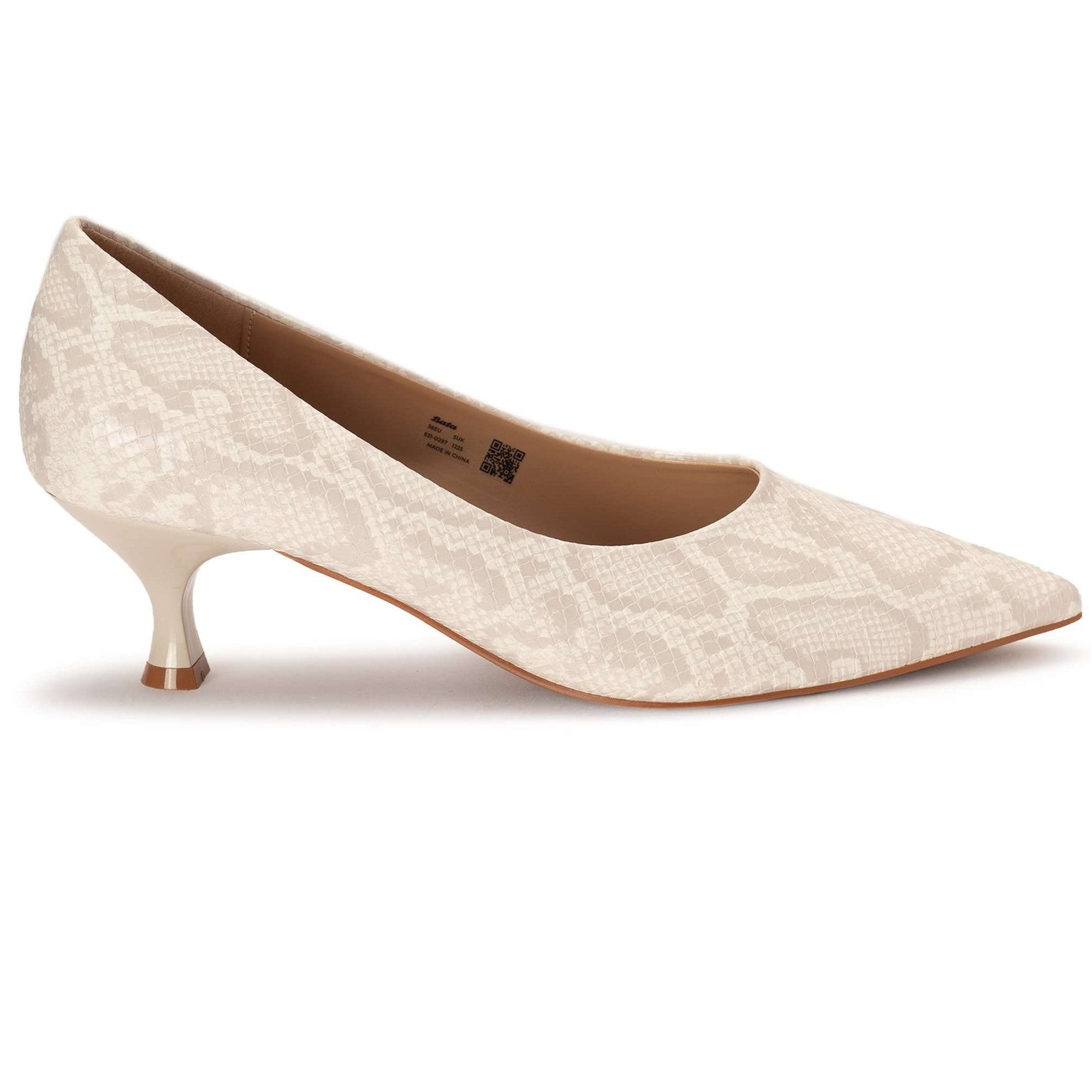 Low Snakeskin Stilettos