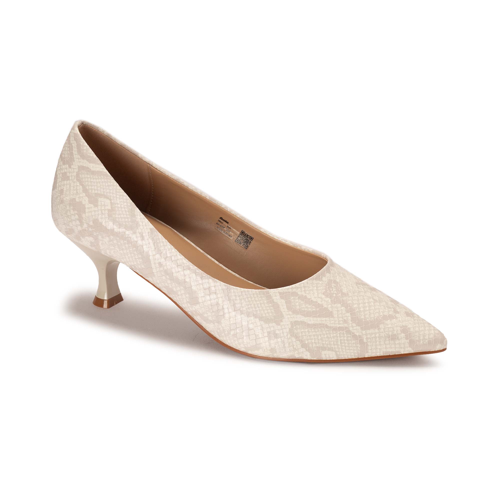 Low Snakeskin Stilettos