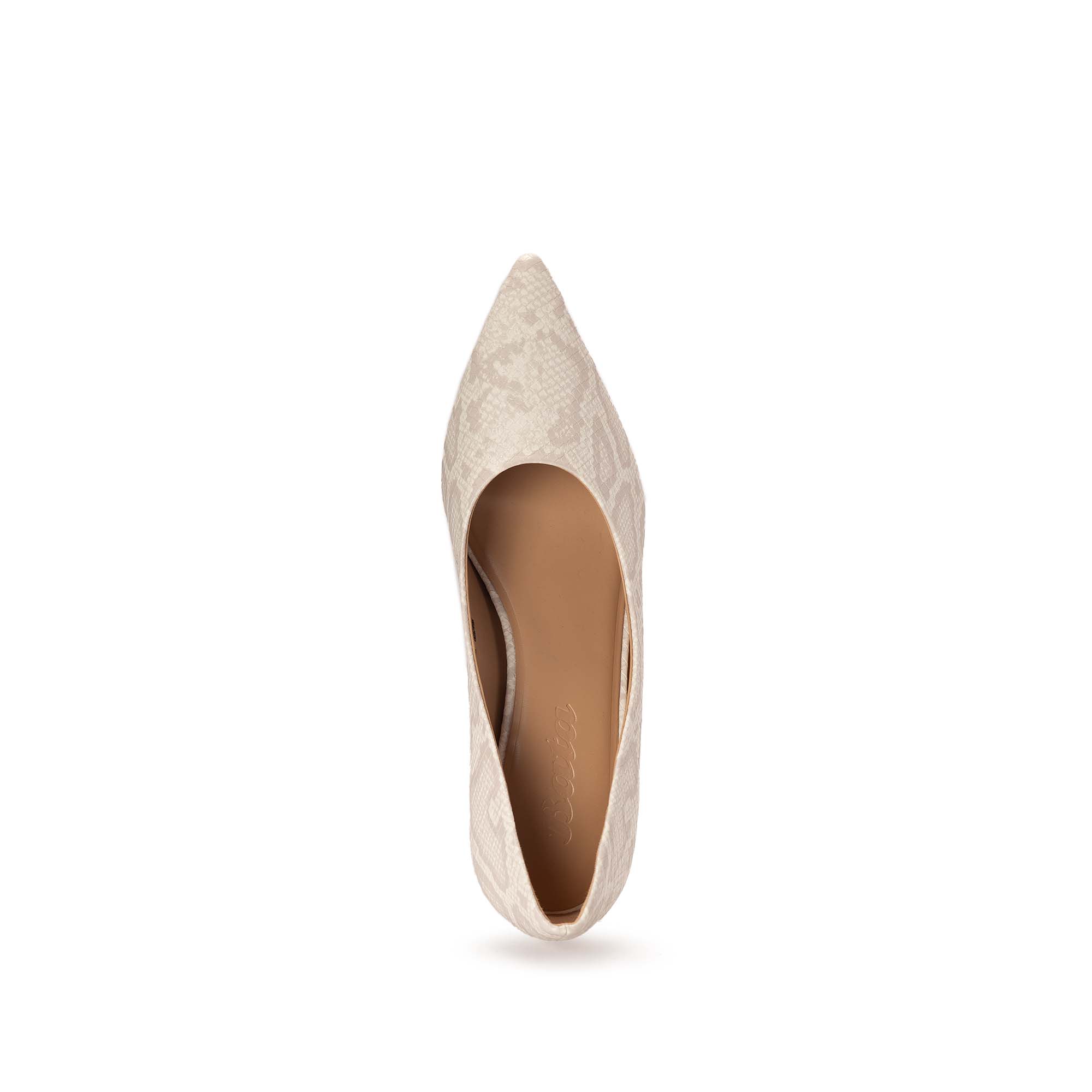 Low Snakeskin Stilettos