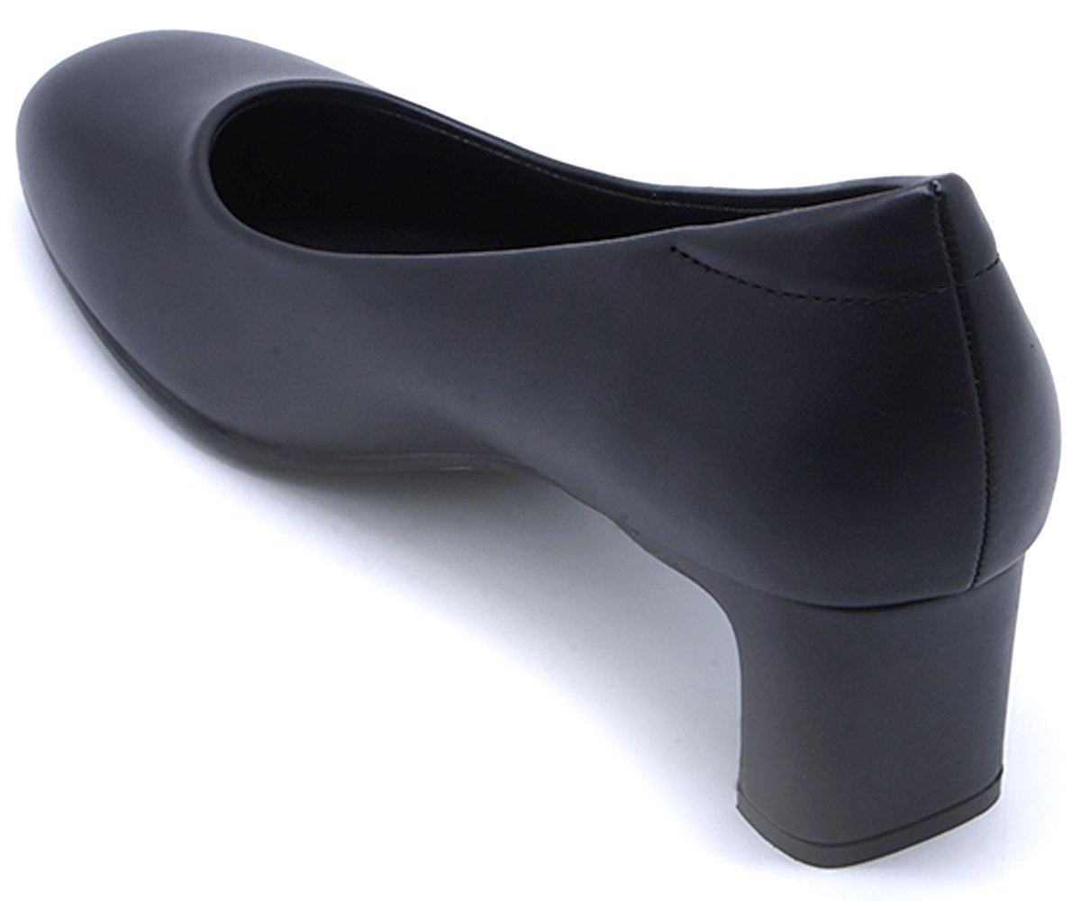 Comfit Classic Black Block Heel Pumps