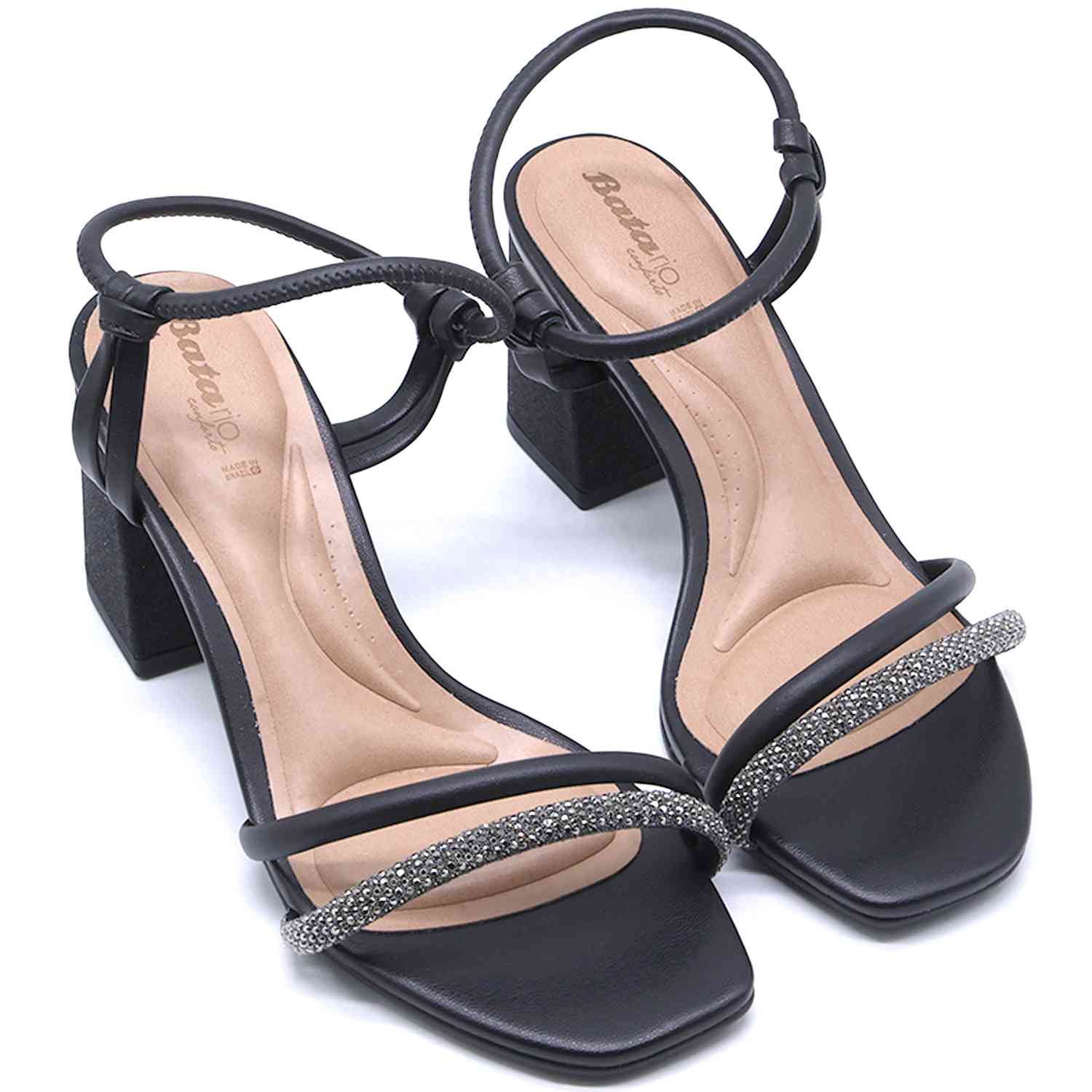 BR Black Glitter Sandal