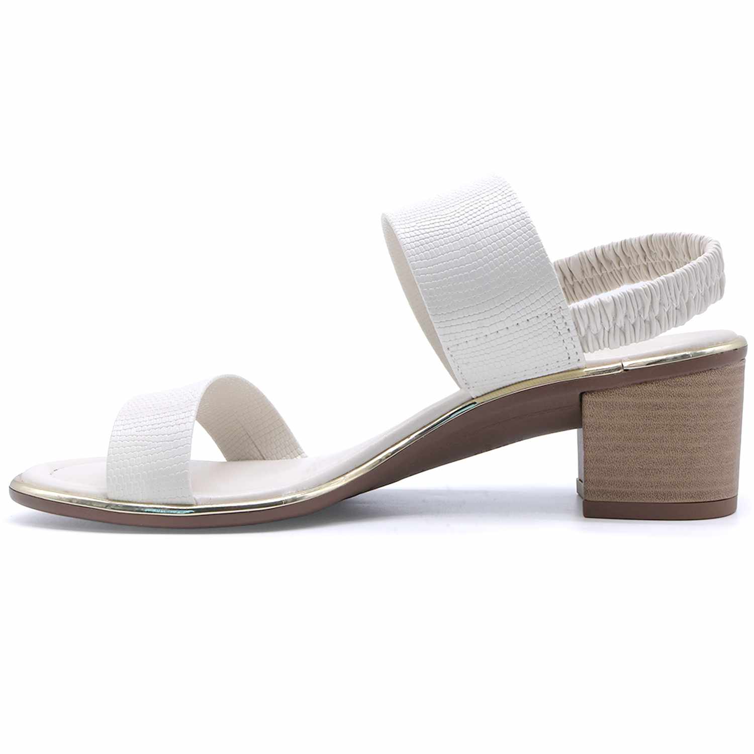 BR Gold Trimmed White Snake Sandal (Copy)
