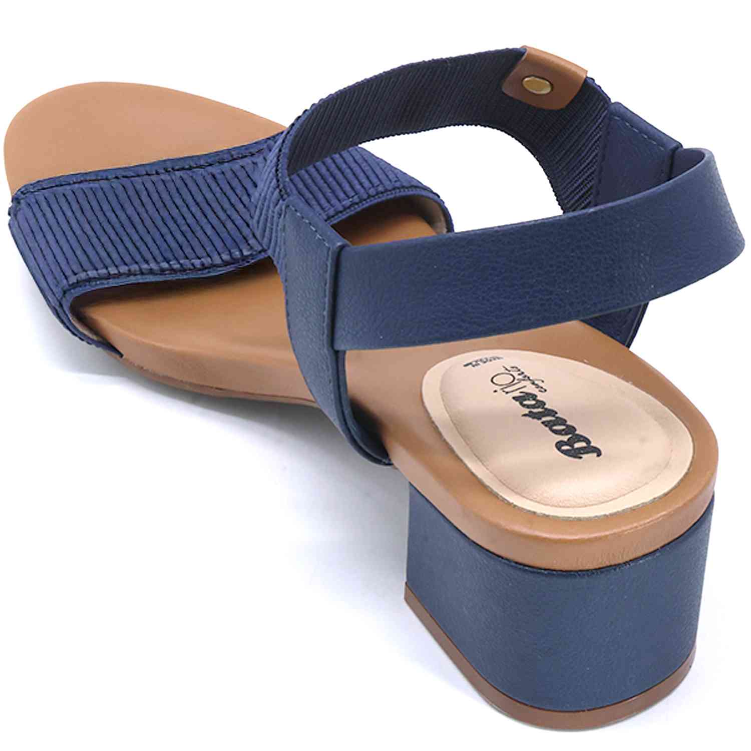 BR Navy Elastic Sandal