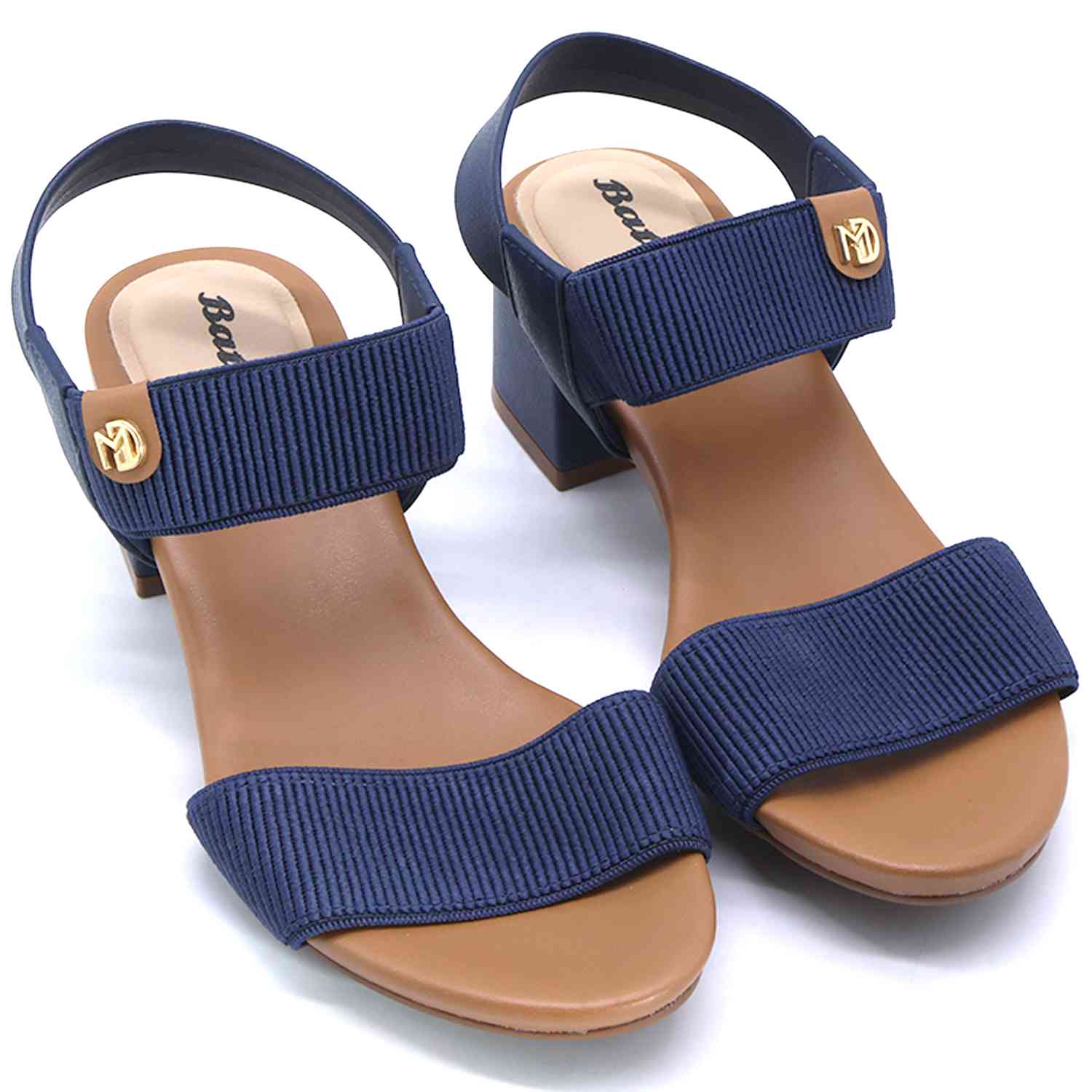 BR Navy Elastic Sandal