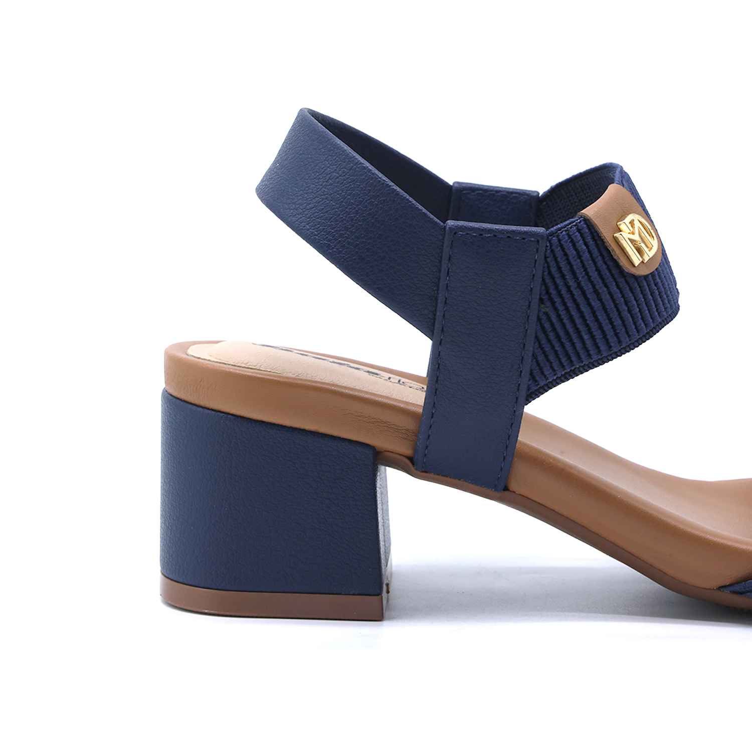 BR Navy Elastic Sandal