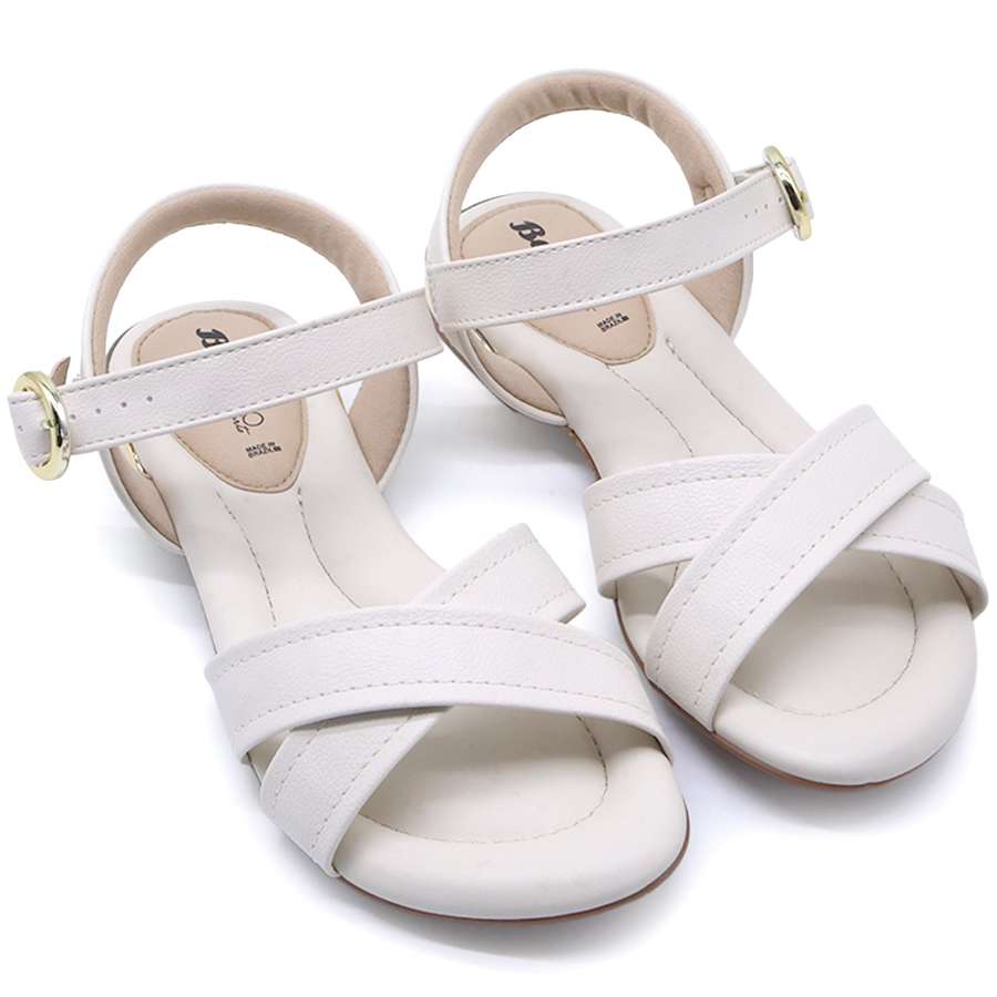 BR CROSSOVER WHITE SANDALS
