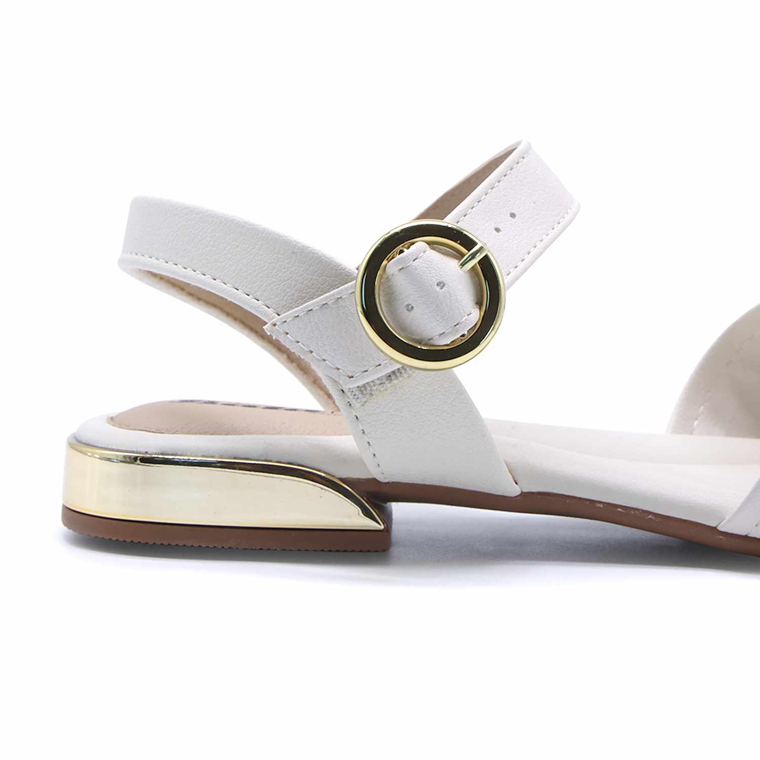 BR CROSSOVER WHITE SANDALS