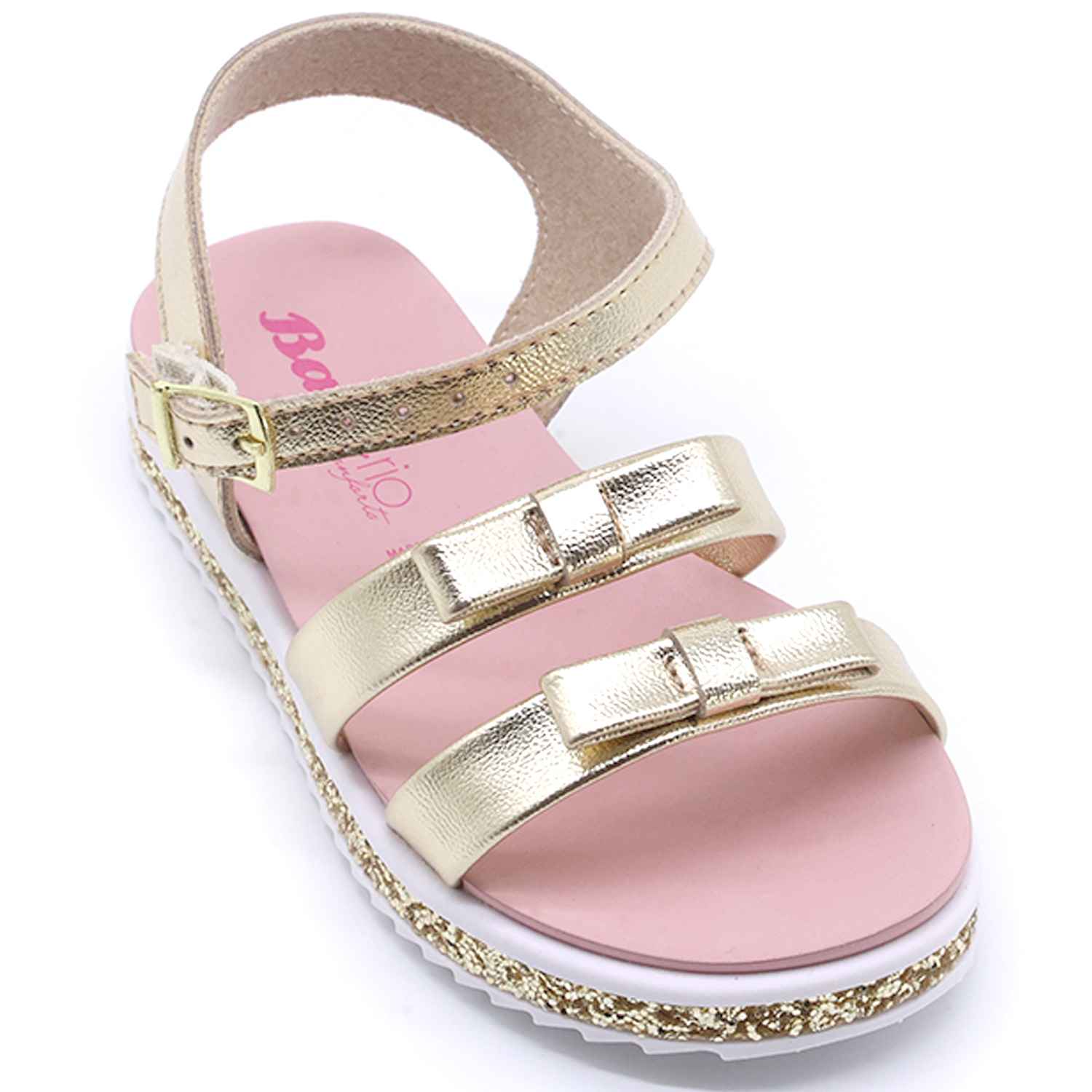 BR Gold Glitter Sandals