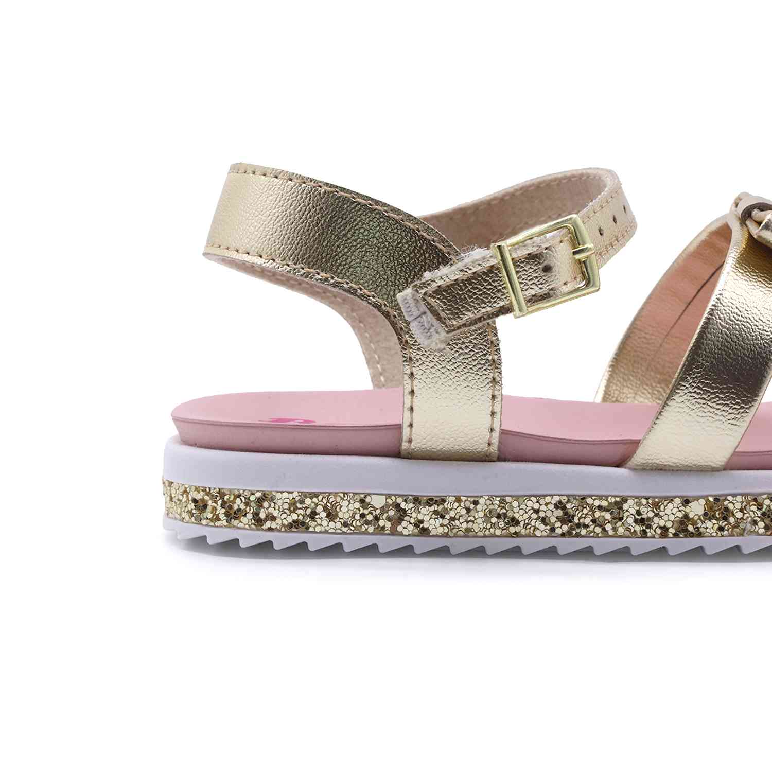BR Gold Glitter Sandals