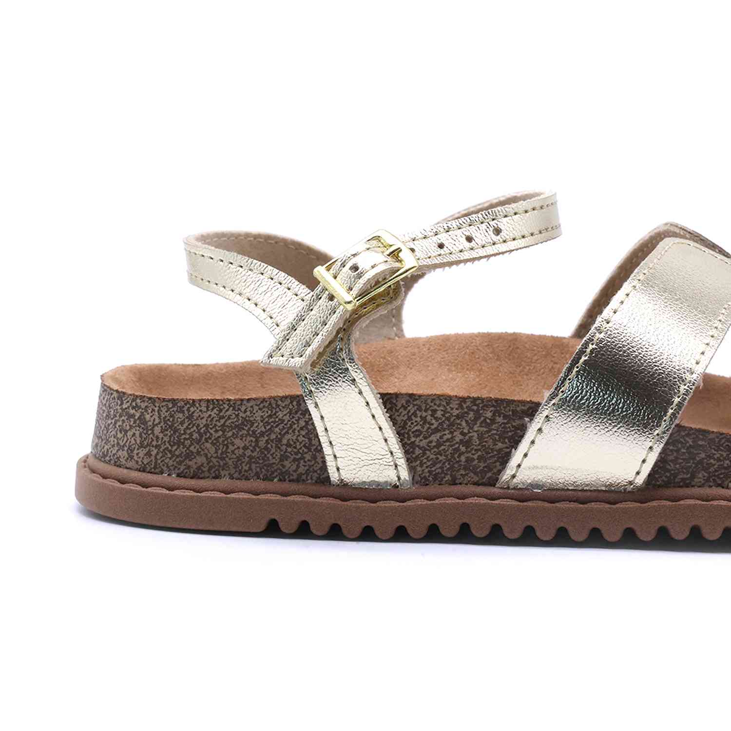 BR Gold Cork Cutout Sandal