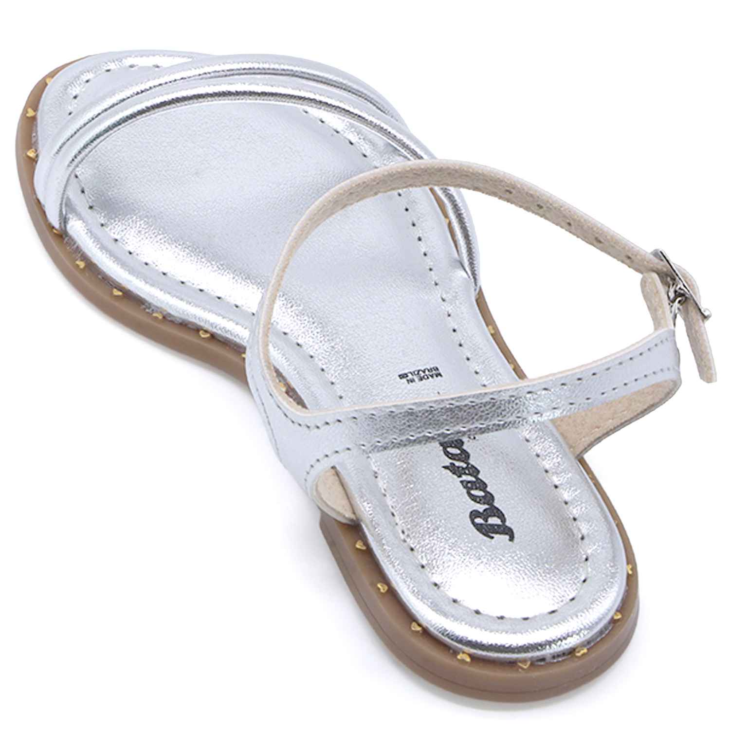 BR Silver Strappy Sandal