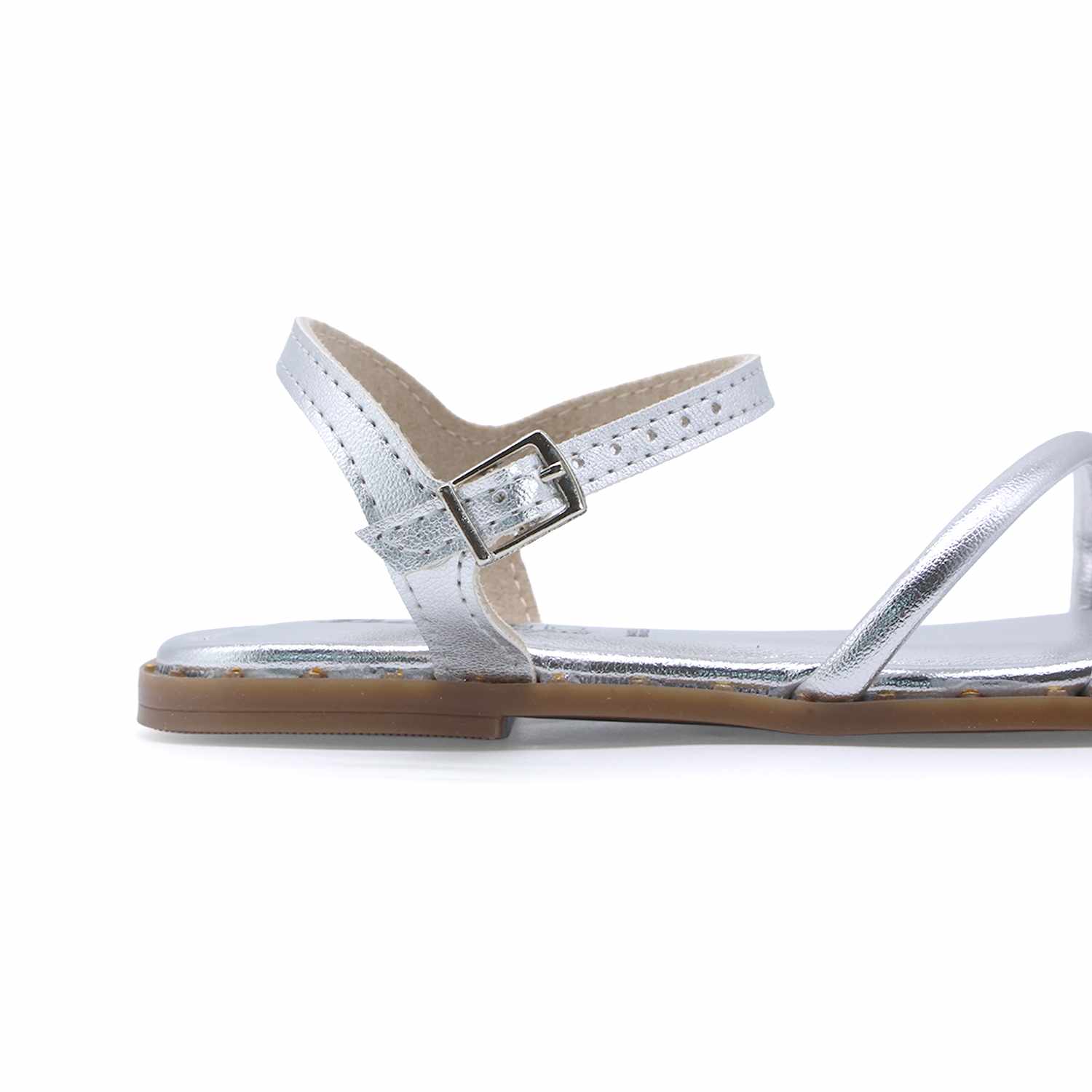 BR Silver Strappy Sandal