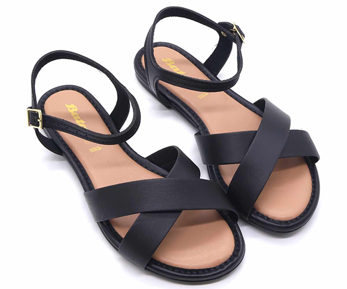 BR Classic Black Crossover Sandal