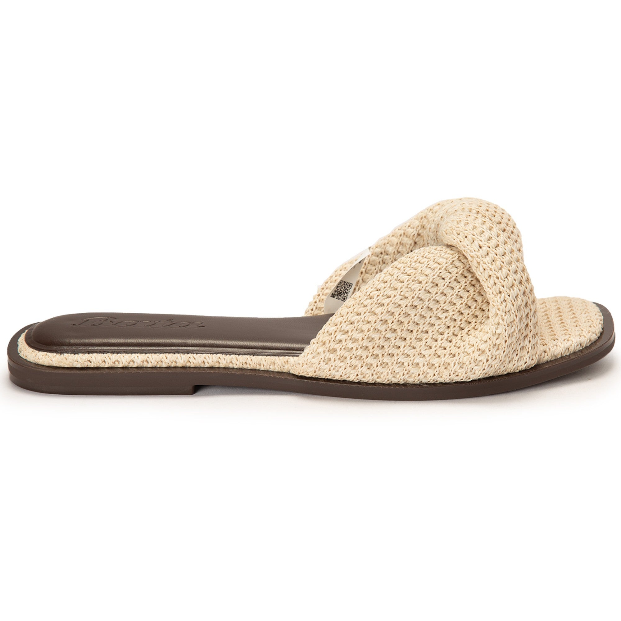 Woven Beige Slides