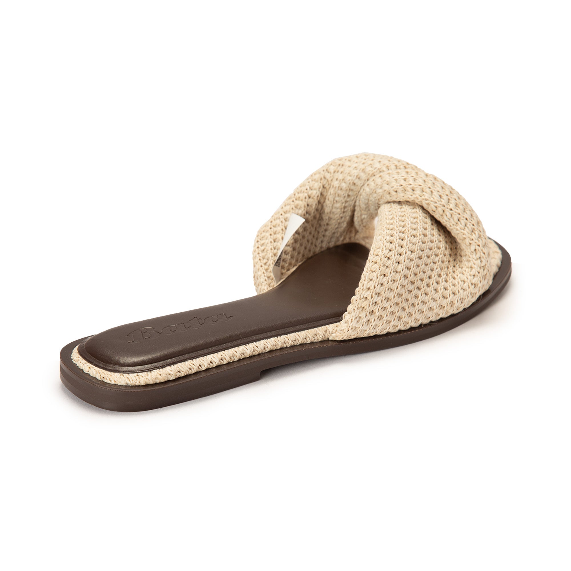 Woven Beige Slides