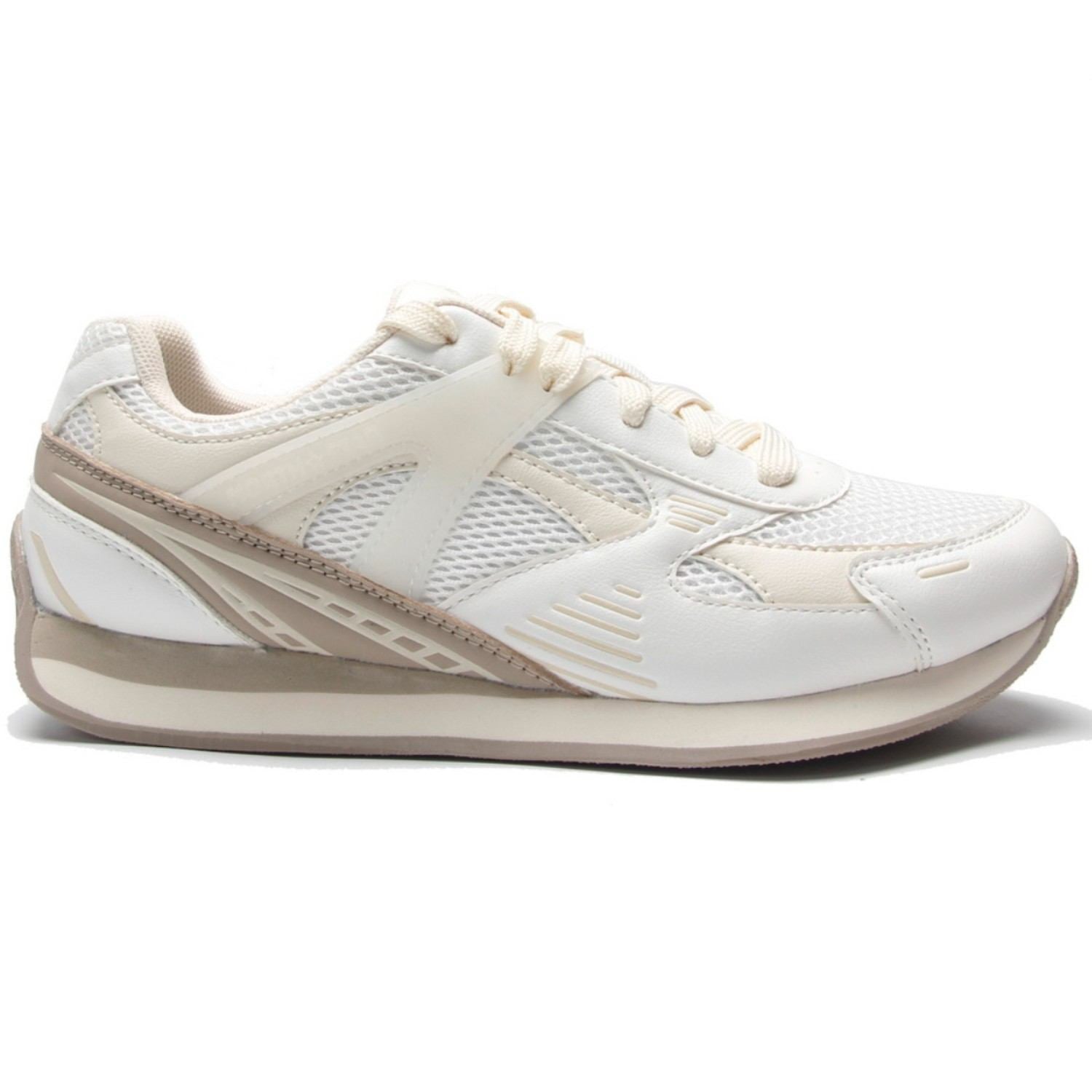 Northstar Beige Retro Trainers
