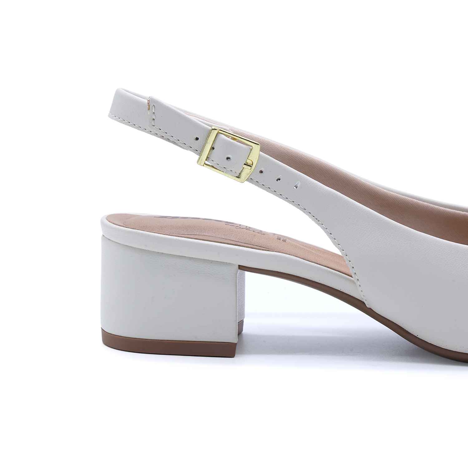 Br Low Two-Tone Block-Heel Slingbacks