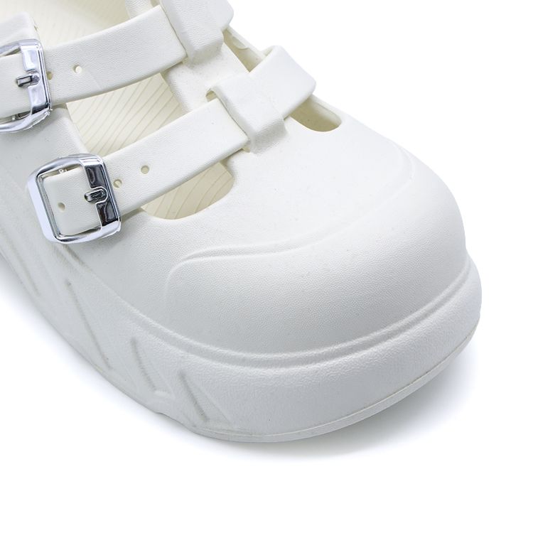 Chunky White Foam Slides