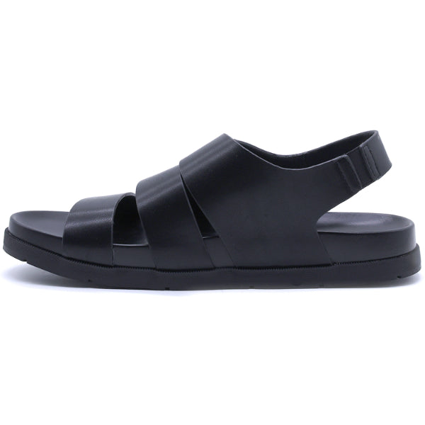 All Black Strappy Sandals