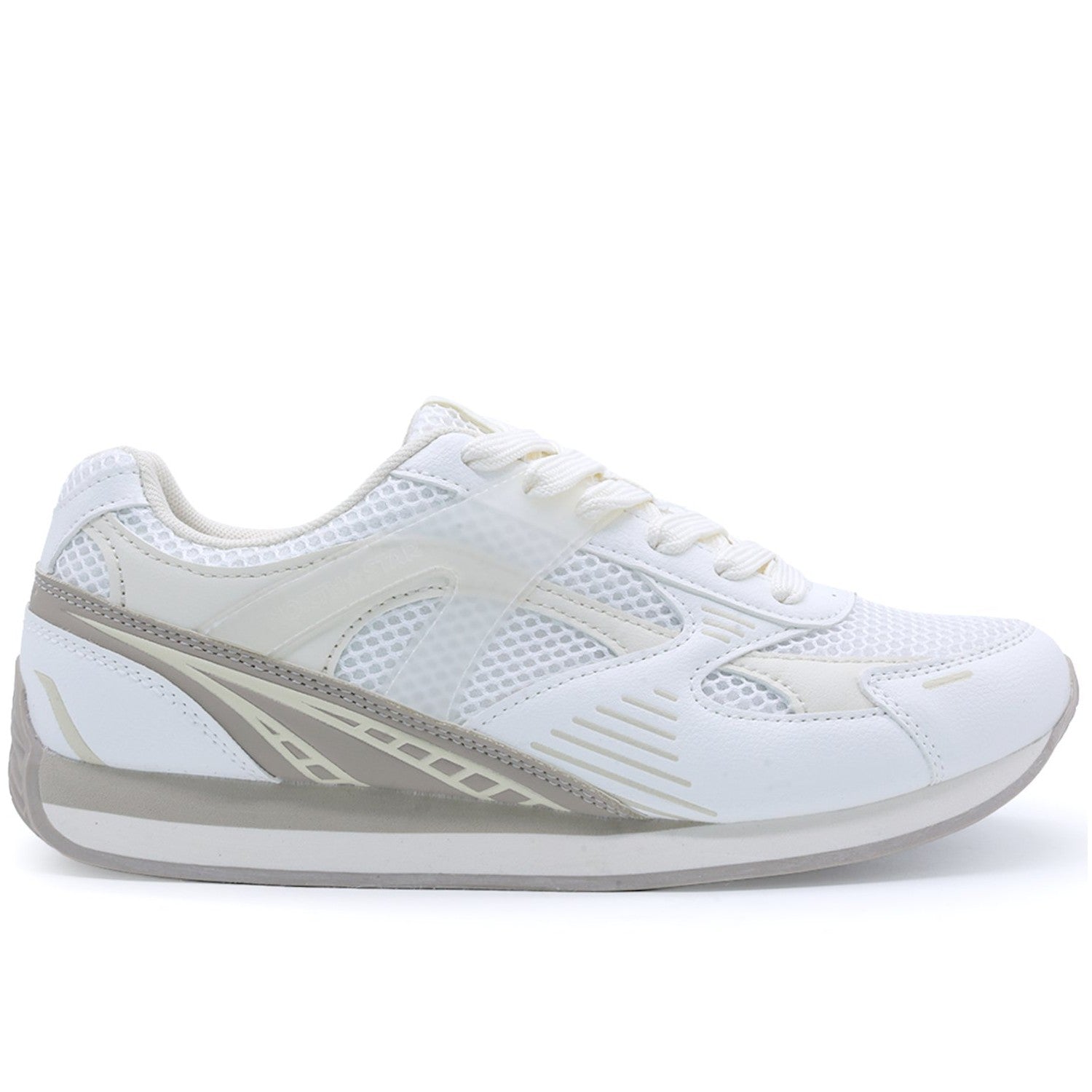 Northstar Beige Retro Trainers