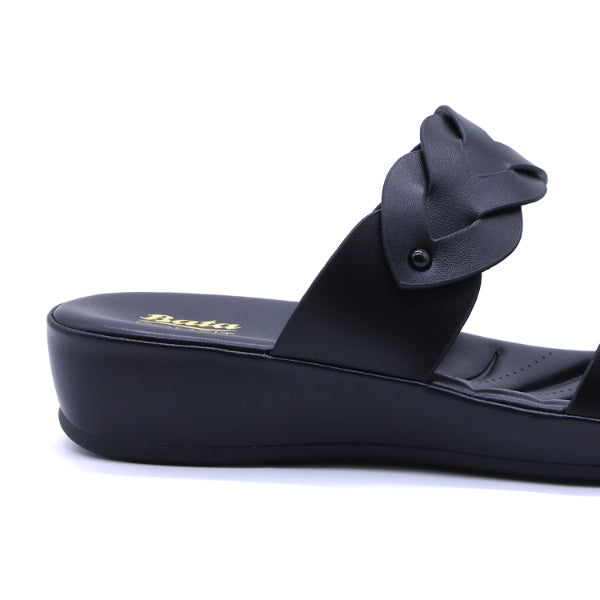Comfit Braided Black Slides