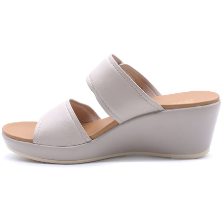 Comfit Beige Wedge Mule