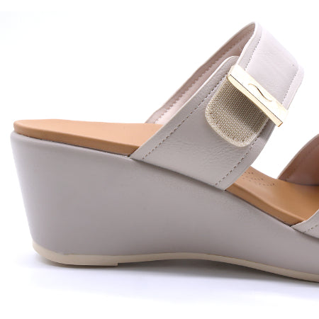 Comfit Beige Wedge Mule